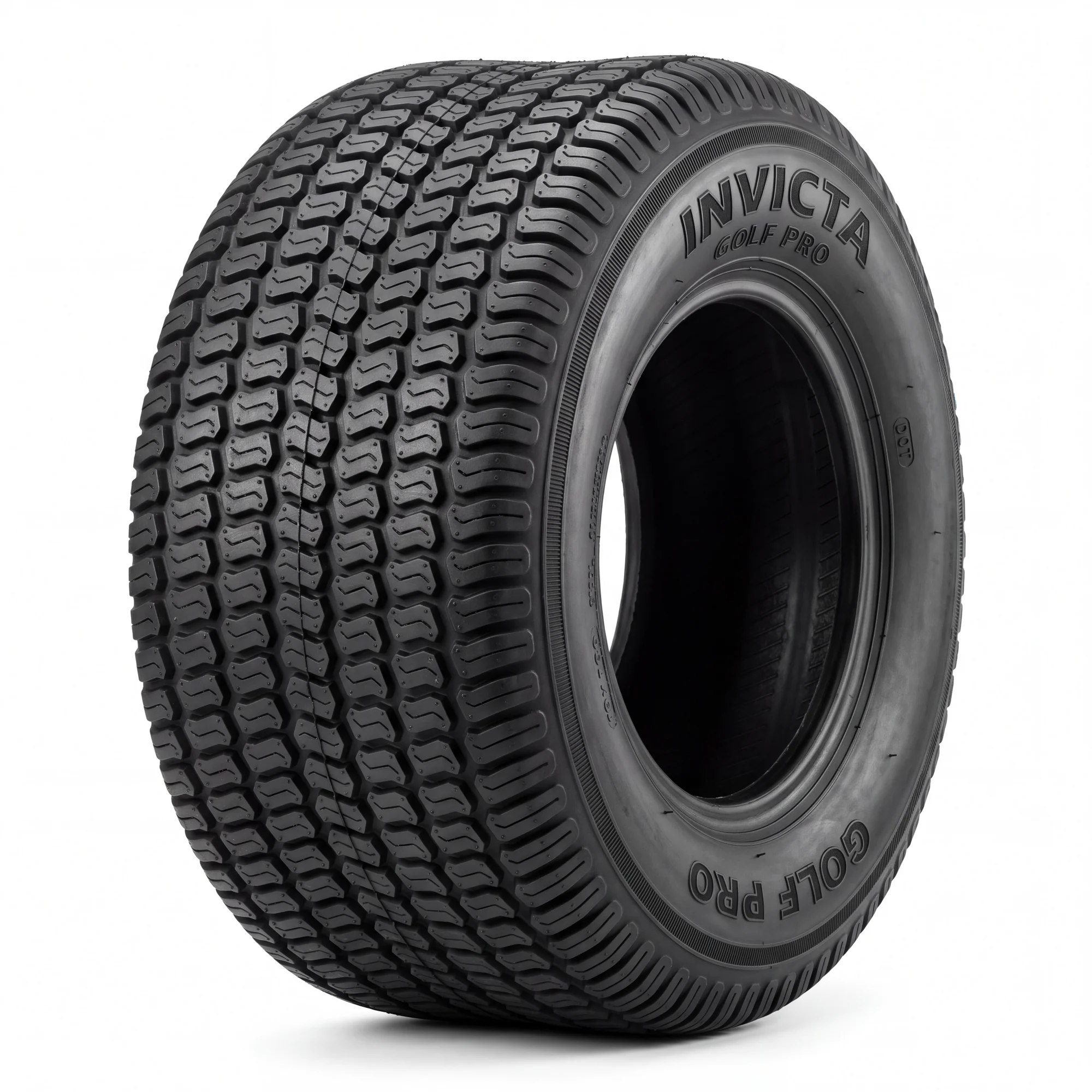 INVICTA GOLF PRO turf-saver with a fine sawtooth tread and a smooth unbroken tread edge