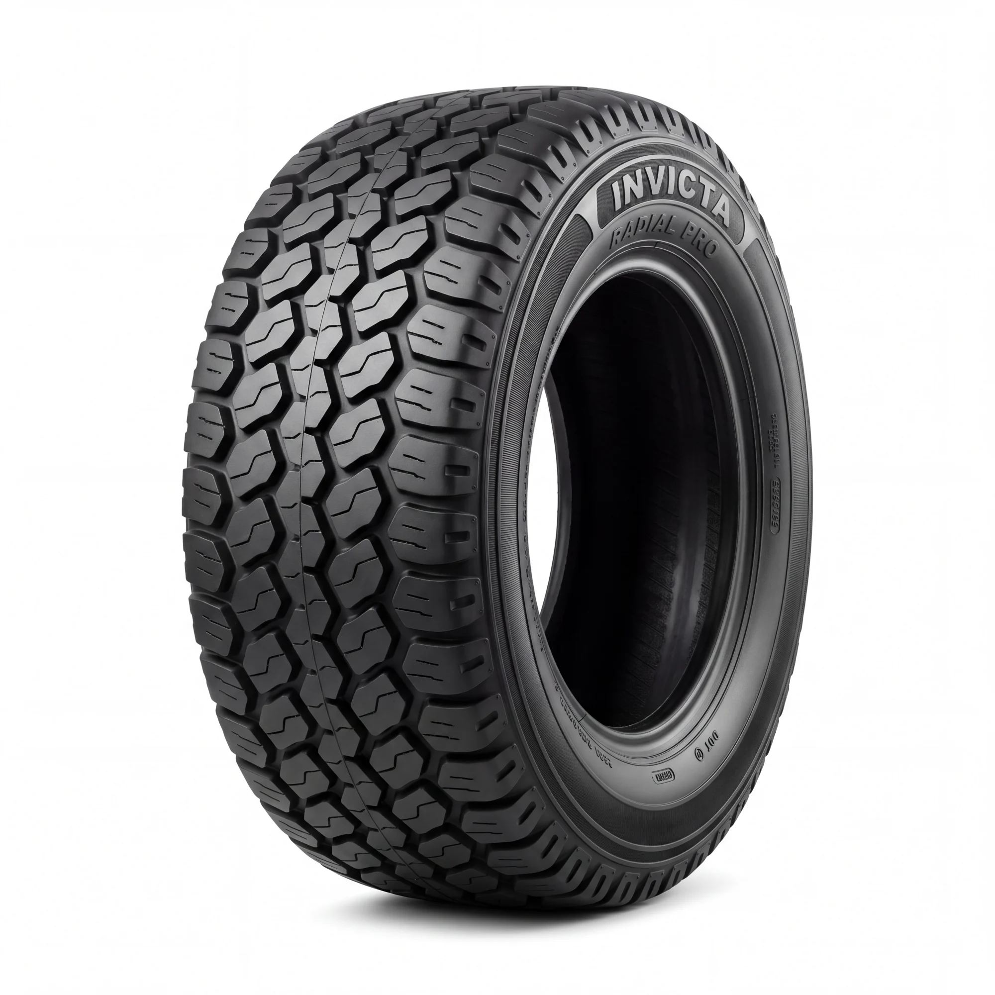 INVICTA RADIAL PRO all-terrain radial with staggered interlocking blocks and a raised heavy-duty rim protector ring