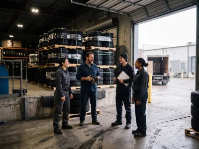 Invicta team at the warehouse