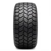 INVICTA RADIAL PRO all-terrain radial seen head-on, showing staggered interlocking tread blocks in an open all-terrain pattern, unlike the smooth continuous ribs of the STREETFOX street radial offered in the same 23x10R14 class