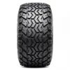 INVICTA SAHARA CLASSIC all-terrain tyre seen head-on, showing deep directional chevron lugs angled outward from the centre line with wide open voids between them